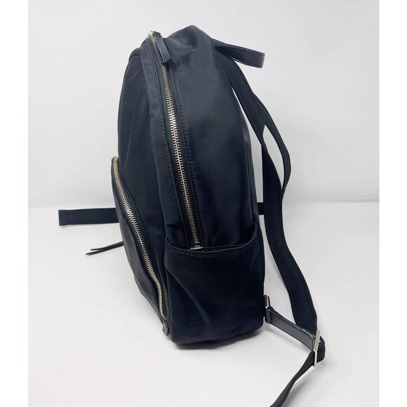 Kate Spade Black Dawn Backpack Nylon Zip Closure Front Pocket Waterbottle Slip main image 11